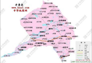 开鲁县地图