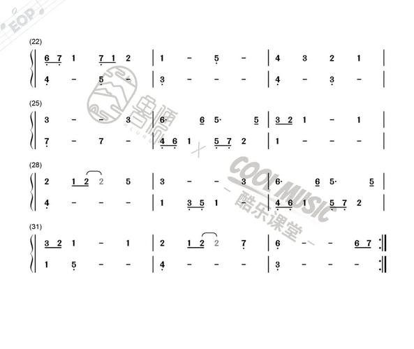 天空之城空灵鼓演奏曲谱