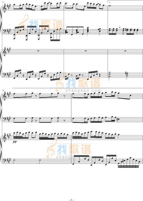 雨樱花_雨樱花简谱_雨樱花吉他谱_钢琴谱-查字典简谱网
