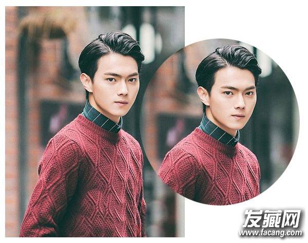 二八分短发后梳显得沉稳大气 冬季到新春这9款就够了_男生烫发发型_发