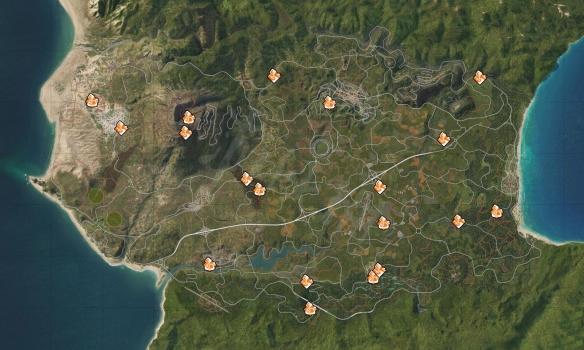 《极限竞速地平线5》全收集点地图位置汇总 藏宝图及赛事点位大全