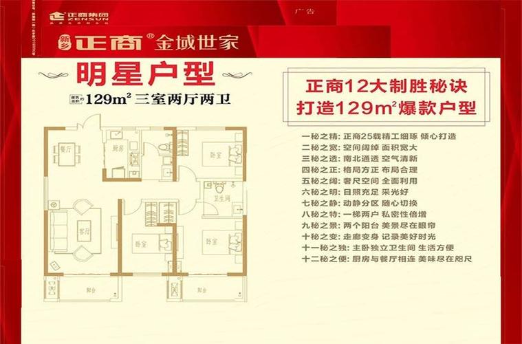 新乡正商金域世家户型图