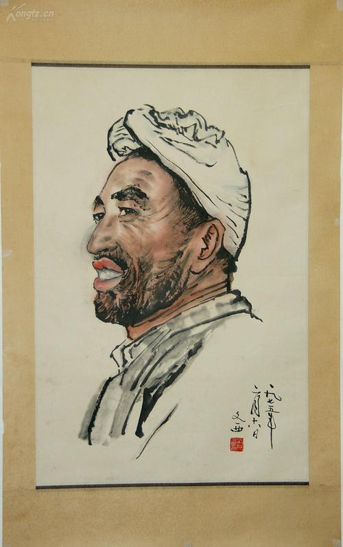 中国当代画派联谊会主席 陕西省美术家协会名誉主席【刘文西】人物画