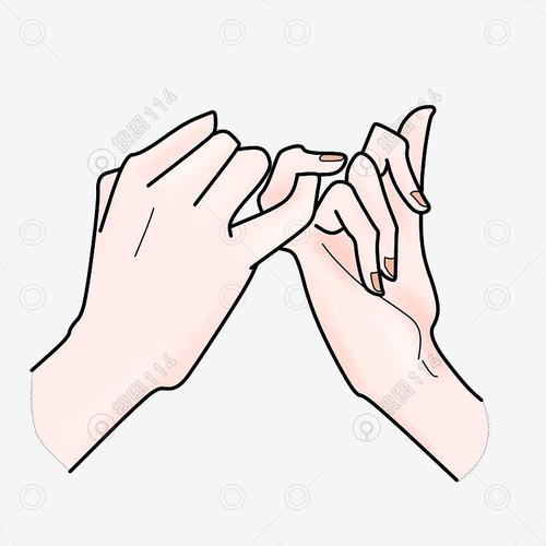 标签:手绘人物手势姿势拉钩插画矢量图手的姿势人物手势卡通手势插画