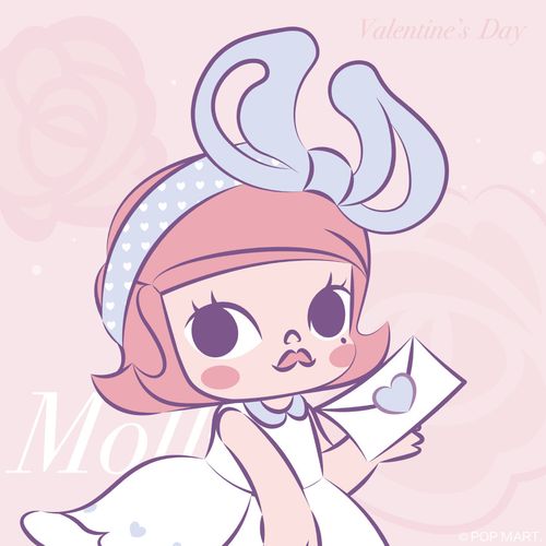 泡泡玛特 情人节头像 情侣头像