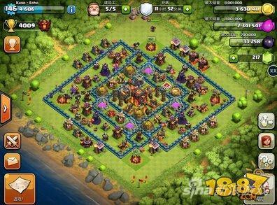 部落冲突高玩十本神阵仅凭防守冲上4000杯