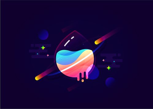 充满活力的液体渐变|插画|插画习作|小叶叶耶 - 原创