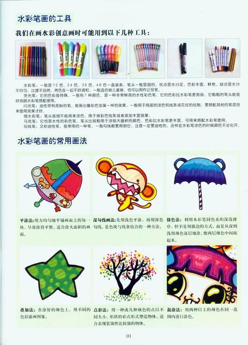 正版现货 小小美术家 创意水彩笔画 少儿美术培训专用