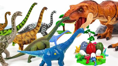 霸王龙偷运长颈腕龙家族恐龙蛋遭围堵