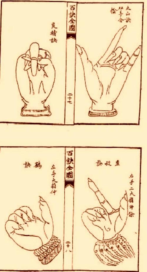 古籍里的驱魔手印·李淳风《百诀全图》