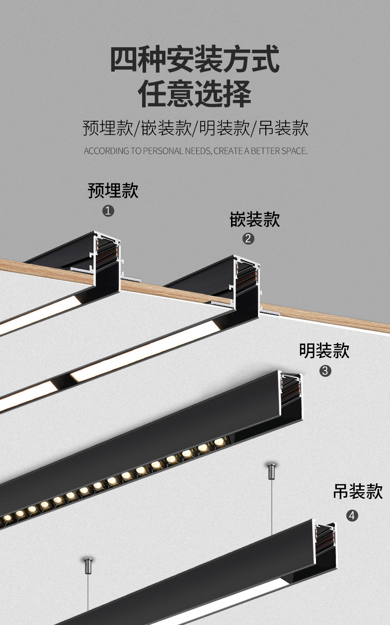 前域照明丨磁吸轨道灯安装教程