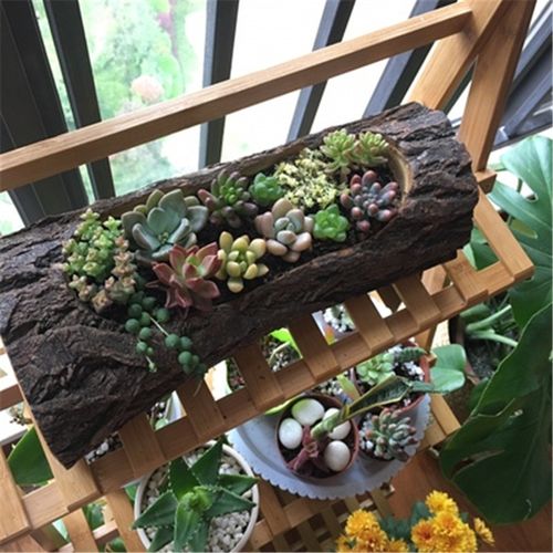 木头花槽风化木槽多肉老树树桩枯木花盆腐木花盆