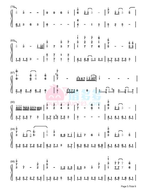 鹿晗怜城辞钢琴谱天官赐福第二季主题曲