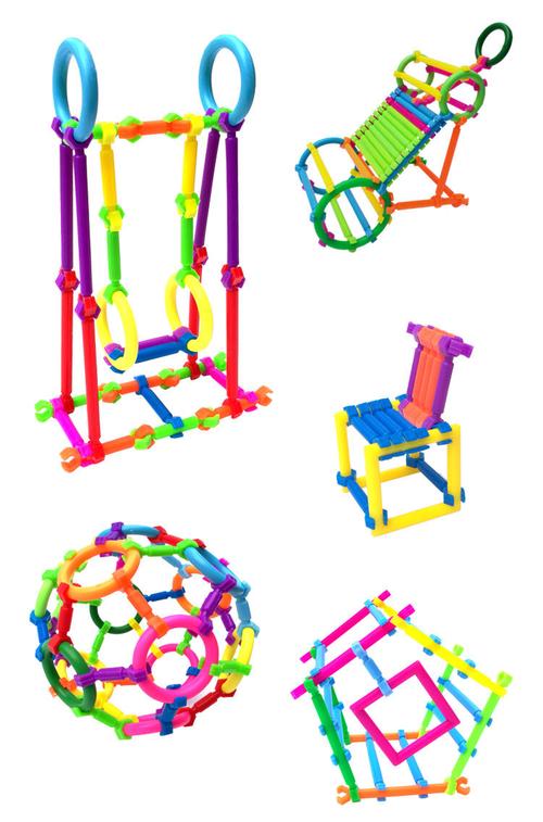 聪明棒拼装儿童益智拼图积木玩具幼儿园男孩女孩宝宝小孩智力开发