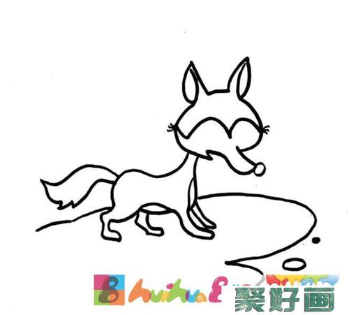 狐狸简笔画图片素材怎么画简笔画教程