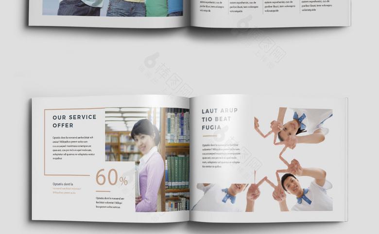 学校画册模板下载_学校画册宣传册模板-棒图网