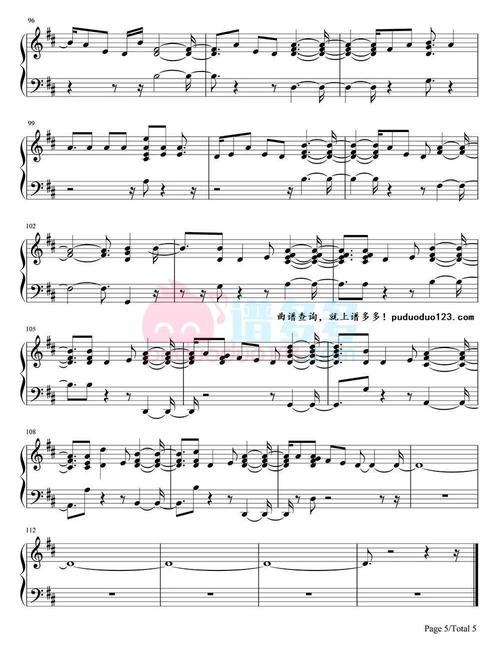 赛琳娜《wolves》钢琴谱