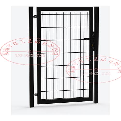 单开黑色小铁门