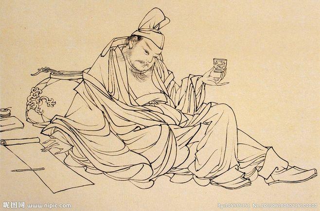 a古代人物白描工笔画