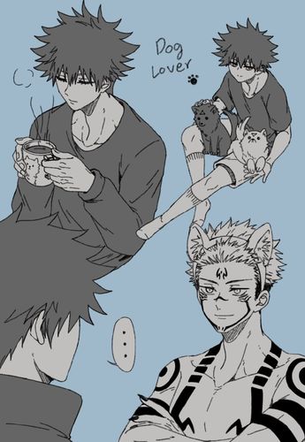 宿伏# 听说伏黑惠喜欢狗狗twi:@smalle. 来自闭嘴让我当骑士 - 微博