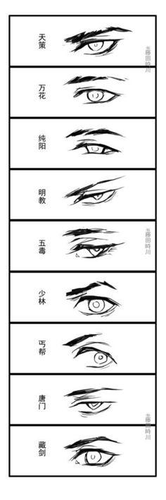 手绘眼睛嘴发型