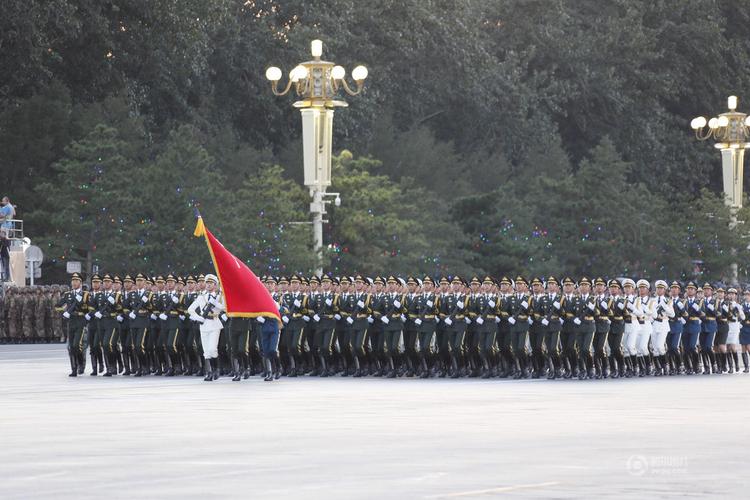 三军仪仗队集结.