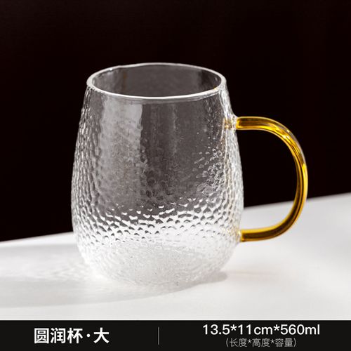 多款简约带把耐热玻璃杯茶杯大号家用泡茶杯大容量