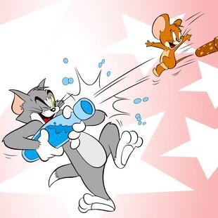 印花矢量图 可爱卡通 卡通形象 猫和老鼠 tom 免费素材