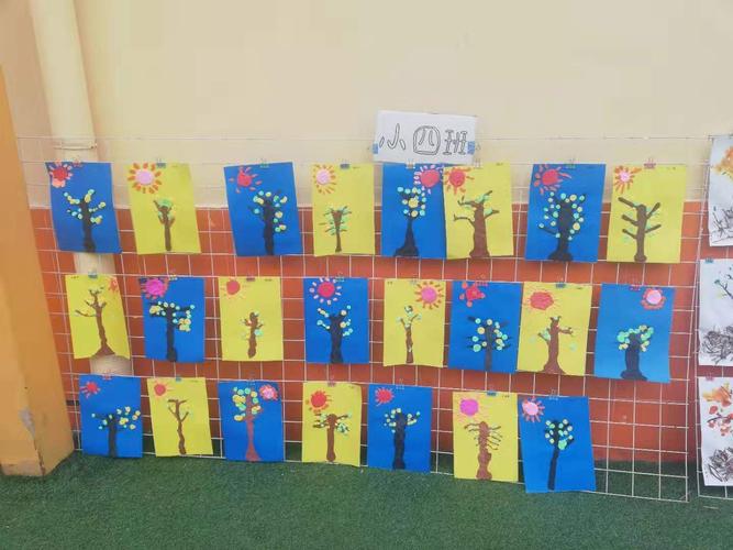 播撒新绿"溢"满春天---宣威市中一幼儿园植树节美术作品展圆满落幕
