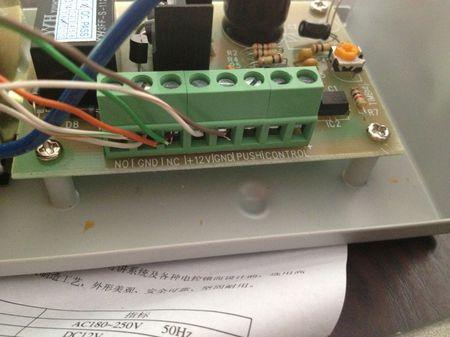 ota710c指纹机我现在需要门禁接线图