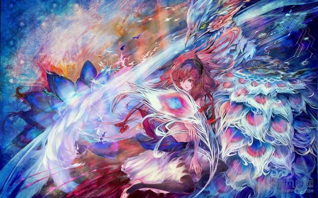求二次元动漫凤凰图片,古风动漫也可以,要唯美一点的.