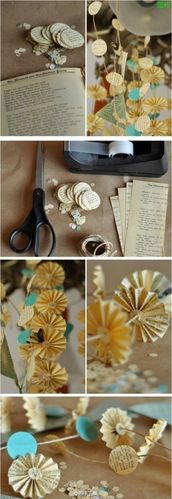 旧书本旧报纸系列 废物利用 手工 创意diy