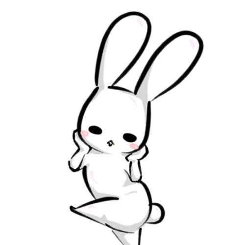 萌萌哒治愈系小清新手绘长耳朵兔子君头像壁纸