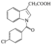 吲哚美辛的结构式是
