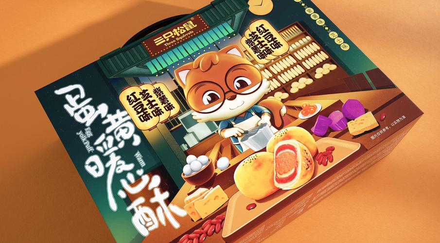 三只松鼠 | 三方礼包系列视觉包装设计