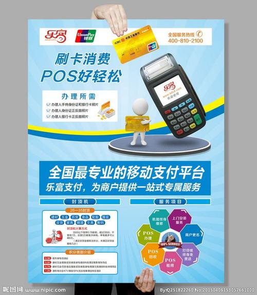 移动pos机宣传单海报