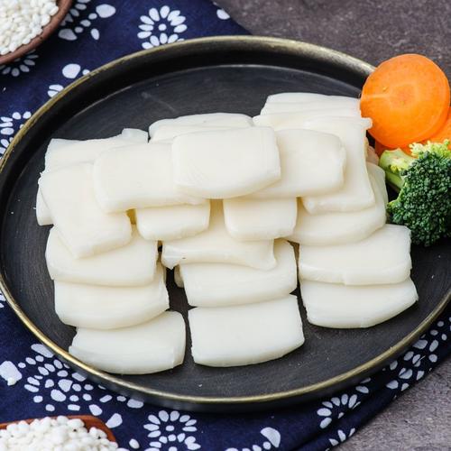年糕水磨糯米白年糕切片小吃麻糍材料食材火锅年糕