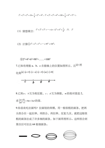 七年级数学上册有理数解答题专项练习.docx 7页