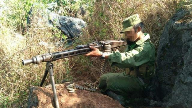 活跃在缅甸内战中的德国mg3机枪