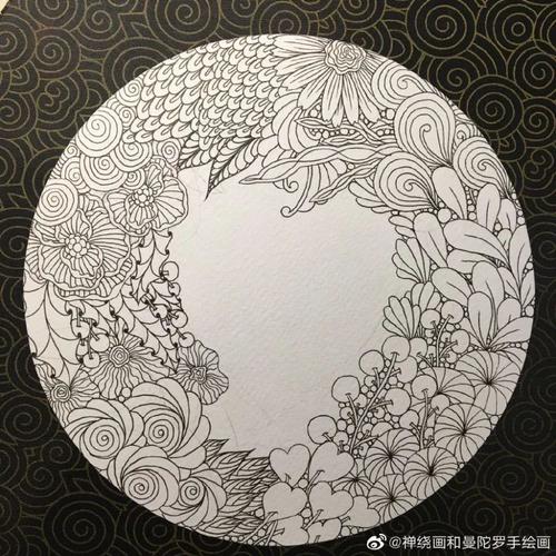 太疯狂了,多种禅绕装饰创意技法,这是我见过最漂亮的禅绕画,附技法