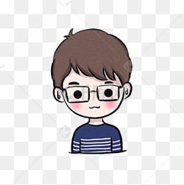头像小男孩超萌戴眼镜