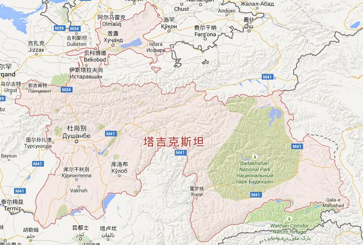 塔吉克斯坦地图|塔吉克斯坦首都地图|塔吉克斯坦热门城市地图