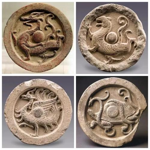 写美篇在秦代, 瓦当艺术呈现出一种清新写实的风格, 图案瓦当多饰水涡