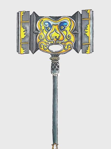 唐三昊天锤马克笔手绘