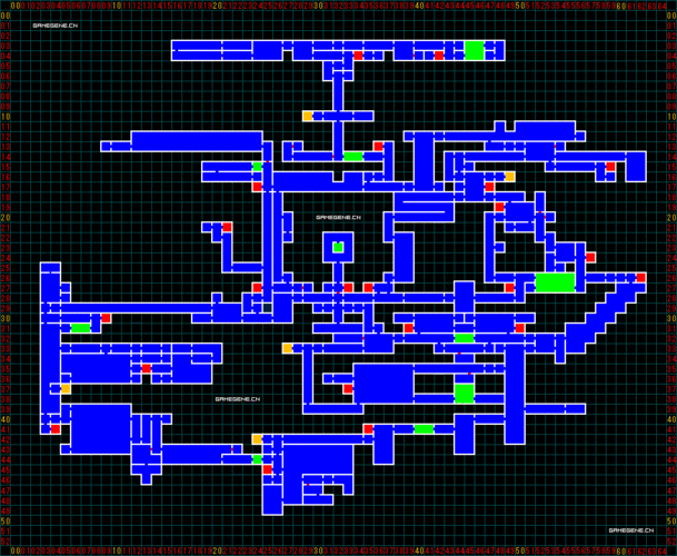 《恶魔城x:月下夜想曲》 完整坐标地图