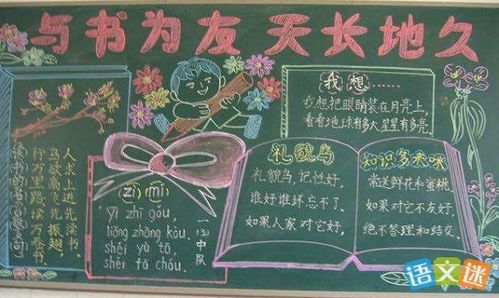 读书伴我成长手抄报版面