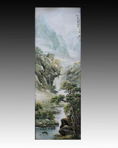 解析景德镇艺术家曹志发陶瓷山水画作品