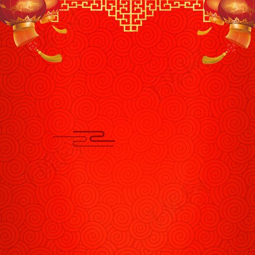 新年红色中国风喜庆psd分层主图