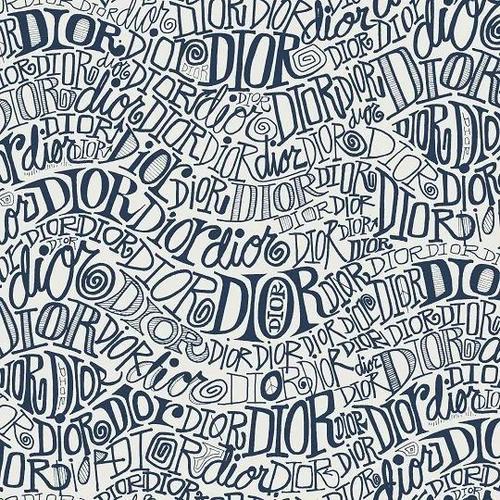 shawn stussy创作了以不同字体描绘dior 徽标素描涂鸦,并组合成如同