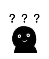 黑人疑问表情卡通版